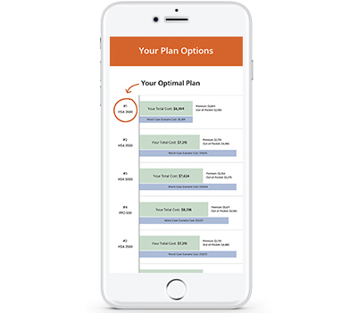 Phone comparing plan options