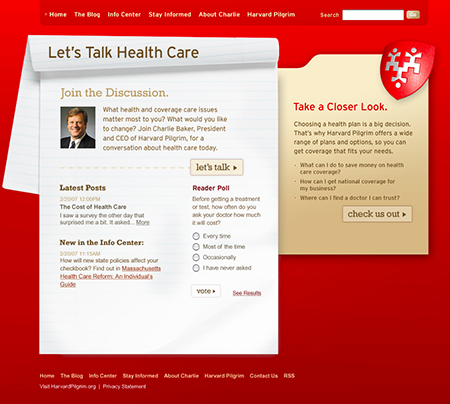 Let's Talk Health Care website