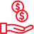 Money Hand Coins Icon